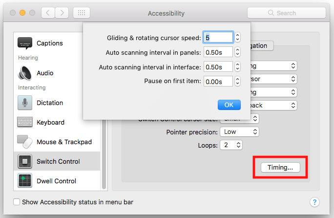 mac audio input switches