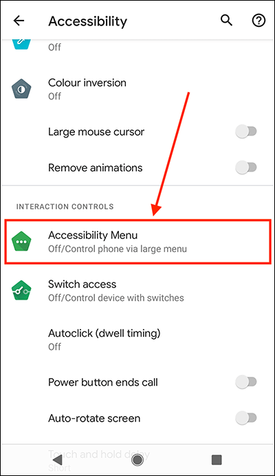 The settings menu on mobile devices has the option to toggle
