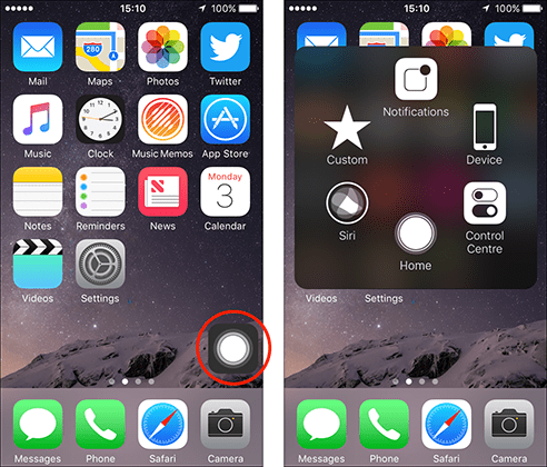 AssistiveTouch – iPhone/iPad/iPod Touch iOS 10, iOS 11 Fig 15