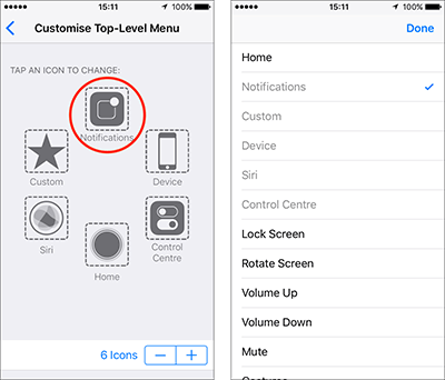 AssistiveTouch – iPhone/iPad/iPod Touch iOS 10, iOS 11 Fig 5