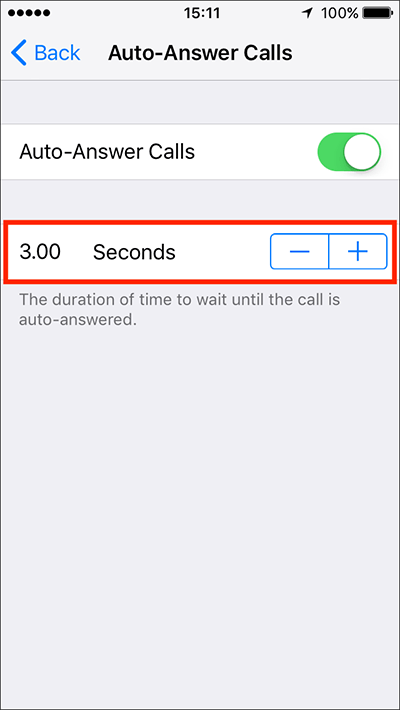 Auto-Answer Calls – iPhone/iPad/iPod Touch Fig 4
