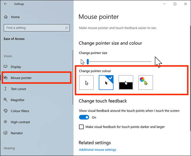 How to change the colour of the mouse pointer in Windows 10 | My Computer  My Way