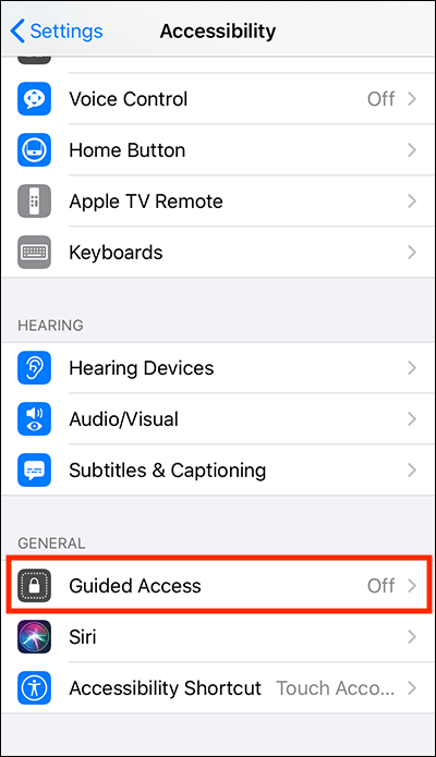 guided access on iphone 13