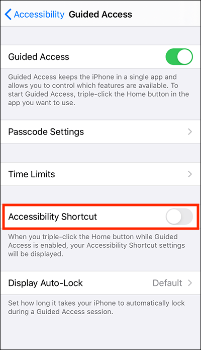 guided access on iphone 13