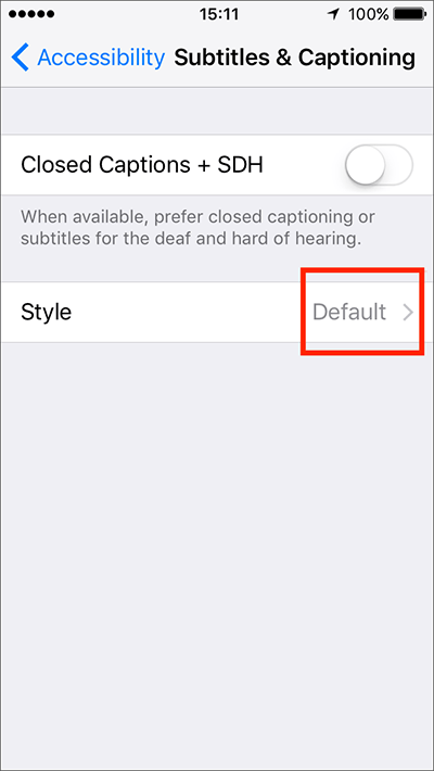Hearing – iPhone/iPad/iPod Touch iOS 10, iOS 11 Fig 11