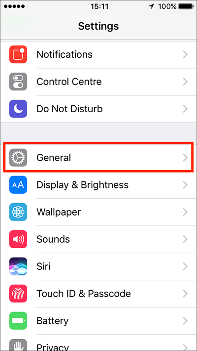 Fig 2 - Bold Text – iPhone/iPad/iPod Touch iOS 10