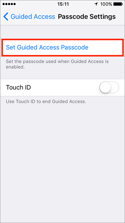 guided access on iphone 11