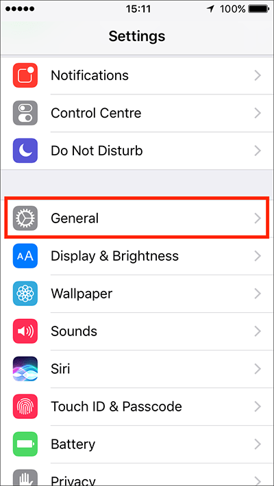 Fig 2 - Speech Settings – iPhone/iPad/iPod Touch iOS 10