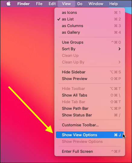 how to change font size on mac finder
