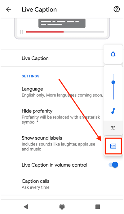 How to Enable Closed Captions in the  App for Android