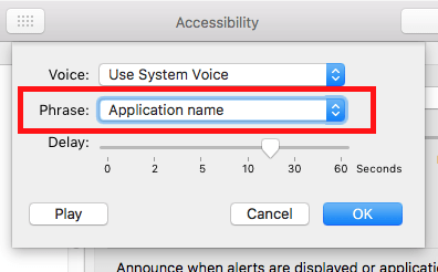 Fig 11 - macOS Mojave – Making your computer talk