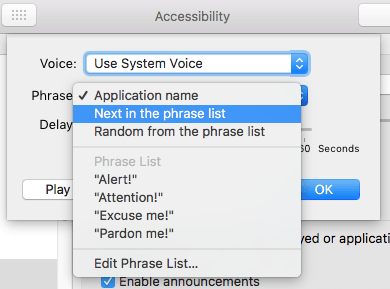 Fig 12 - macOS Mojave – Making your computer talk