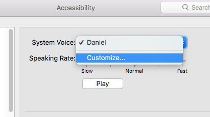 Fig 17 - macOS Mojave – Making your computer talk