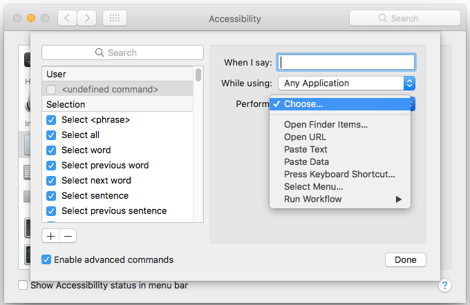 Fig 16 - macOS Mojave – Using voice commands