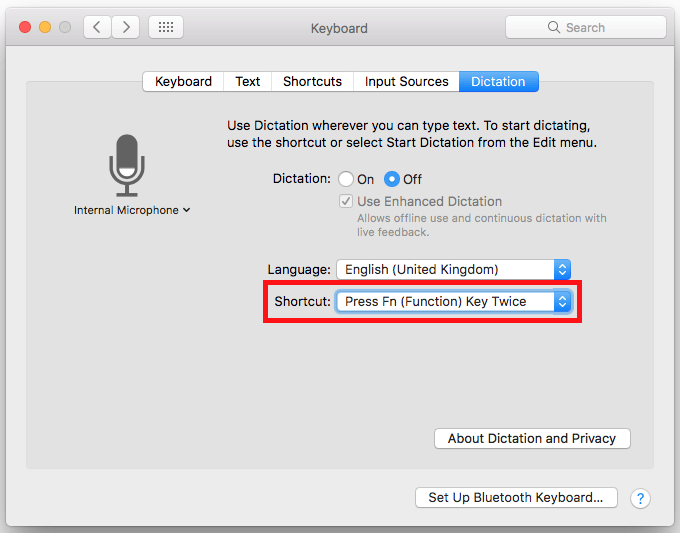 Fig 5 - macOS 10.12 Sierra – Using voice commands