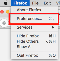 Fig 5 - Firefox for macOS – Making text larger