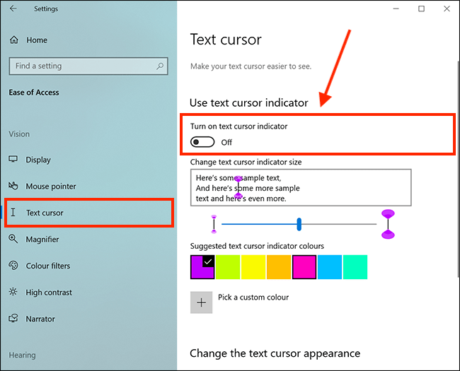 Change Text Cursor Indicator Color in Windows 11 Tutorial