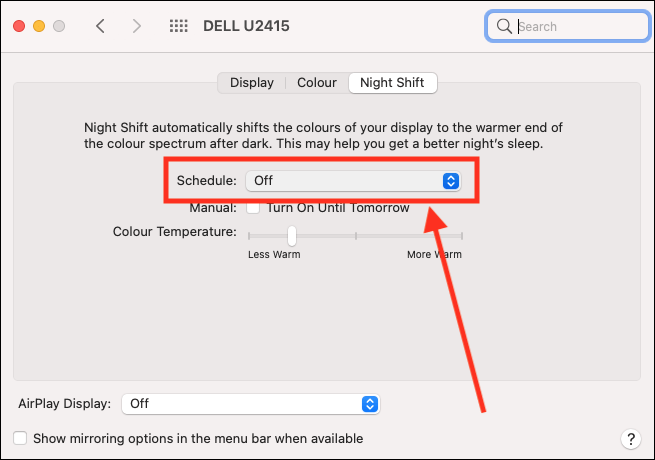 is more warm better for night shift mac