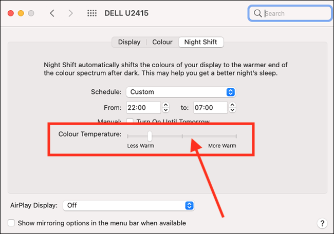 automatically turn on night shift mac