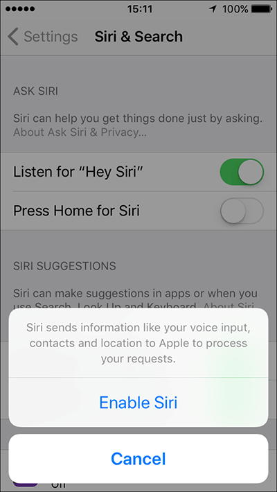 ask siri iphone 11