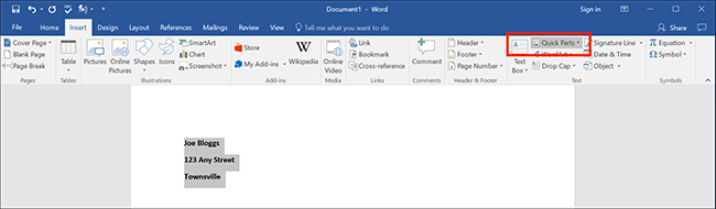 Word for Office 365 - Typing less (Windows) Fig 8