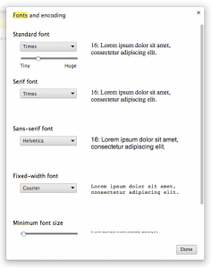 mac increase font size on browser