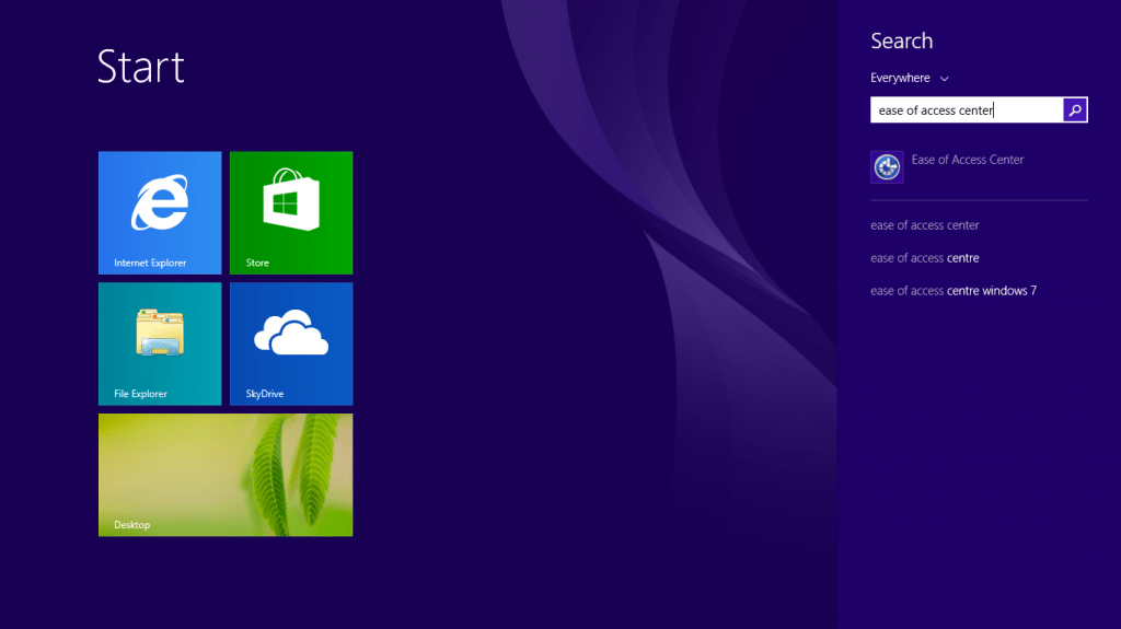 windows 7 ease of access