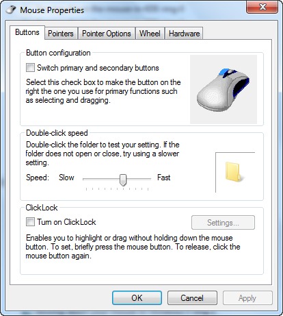 How can I reduce the double-click speed below the slowest setting in  Windows 7? - Super User