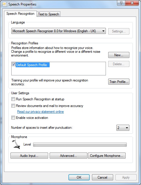 text to speech for windows 7