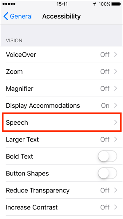 Tap Speech