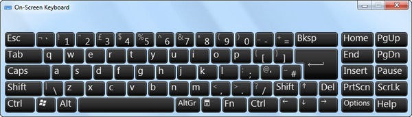 windows 8 touch keyboard