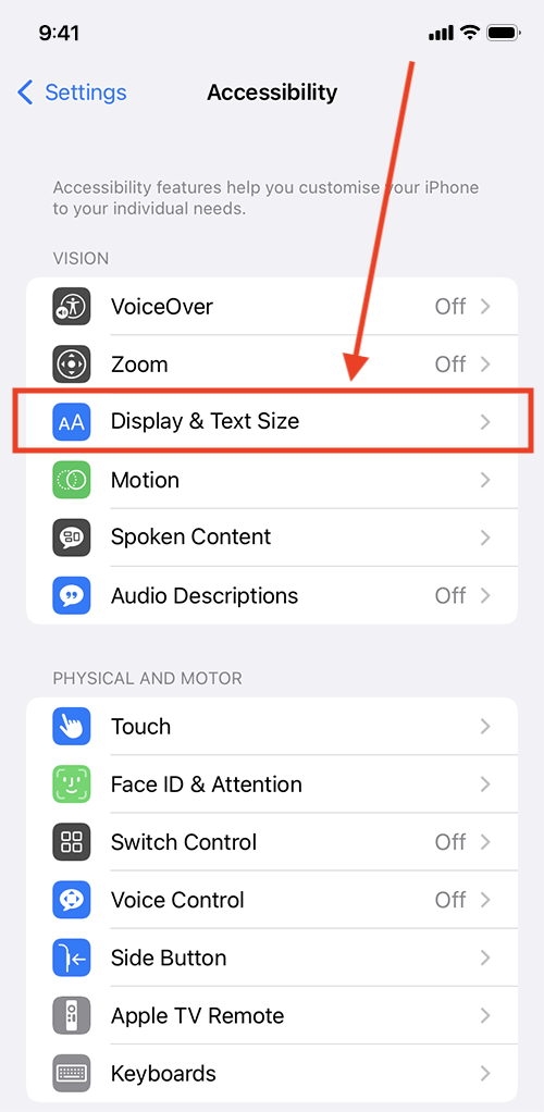 Use display and text size preferences on your iPhone, iPad, and iPod touch  - Apple Support