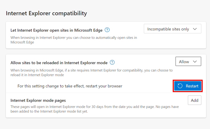 internet explorer 11 compatibility mode