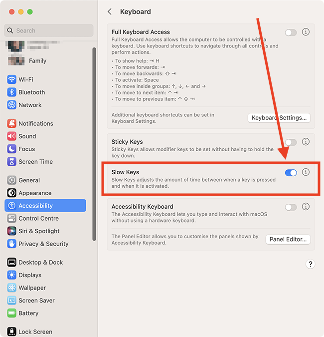 How to stop your computer from recognising unintentional key 