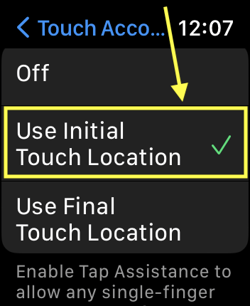 Cómo hacer que la pantalla táctil sea más fácil de usar en tu Apple Watch