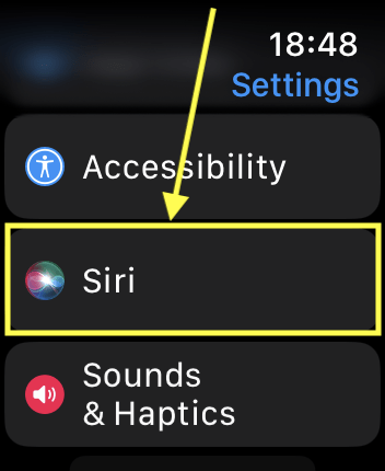 Apple watch clearance turn off siri