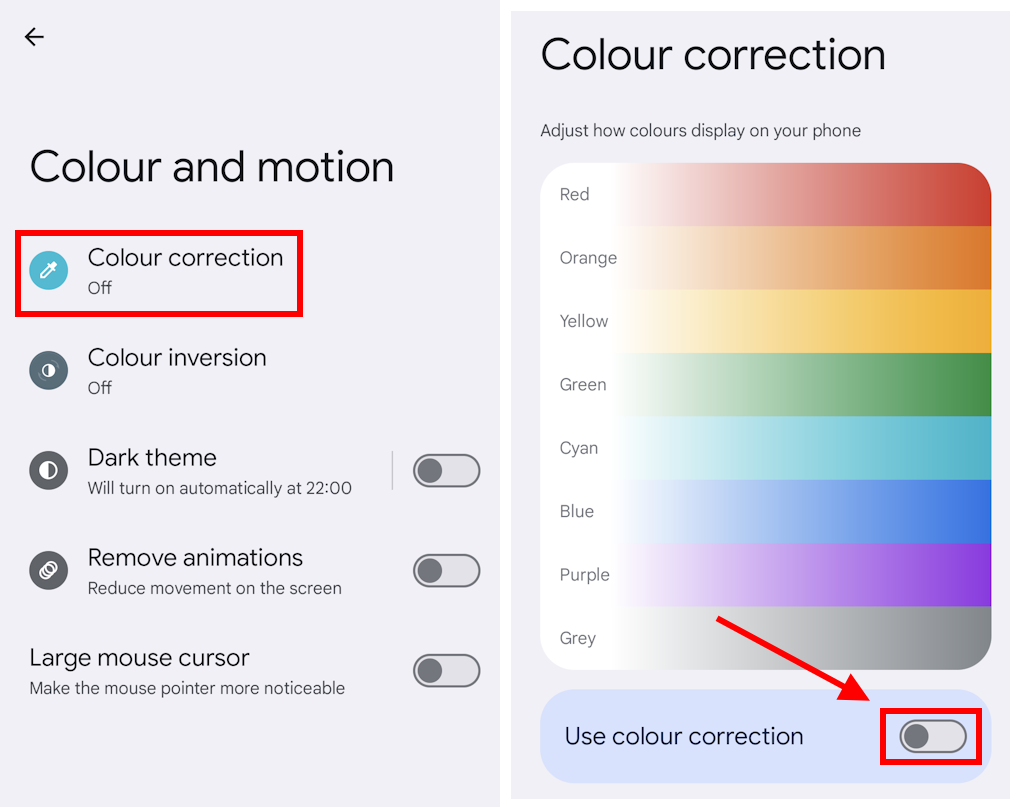 How to turn off colour inversion or negative colours on my Xperia