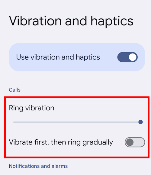 umschnalldildo How to turn off vibrations in Android 15